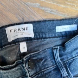 Frame Denim Le Skinny de Jeanne, Dark wash, Size 28